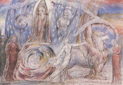 Blake, William Beatrice addressing Dante from her Wagon (mk08) Spain oil painting art